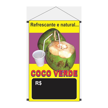 Banner coco verde 60x35