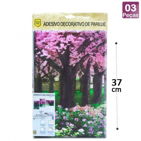 Adesivo decor pde c/3pçs golden rio
