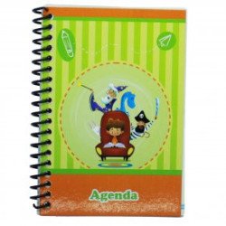 Agenda 128fl espiral estampas sort