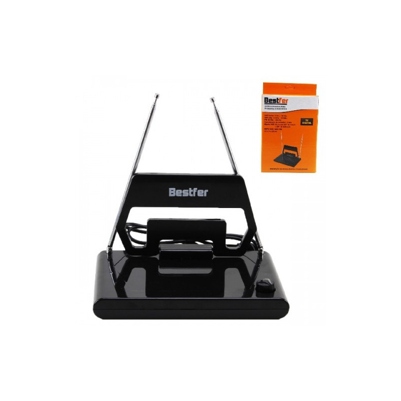 Antena interna p/tv digital/analógica bestfer Antena interna p/tv digital/analógica bestfer