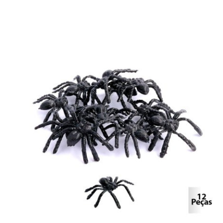 Aranha plast pta 12pçs