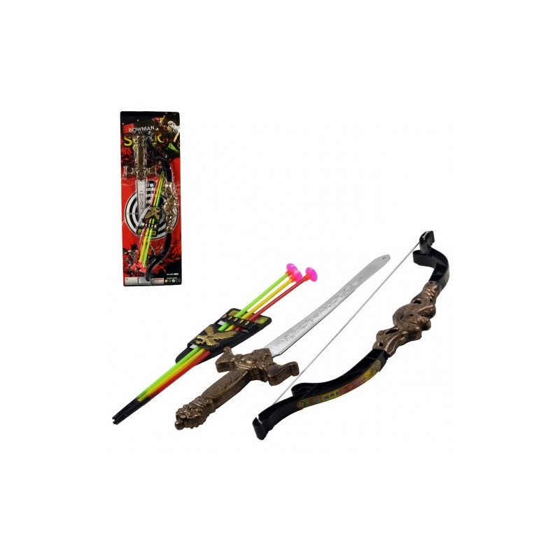 Arco flecha c/espada bowman ark toys