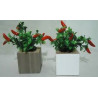 Arranjo peq mdf quad flores/pimenta