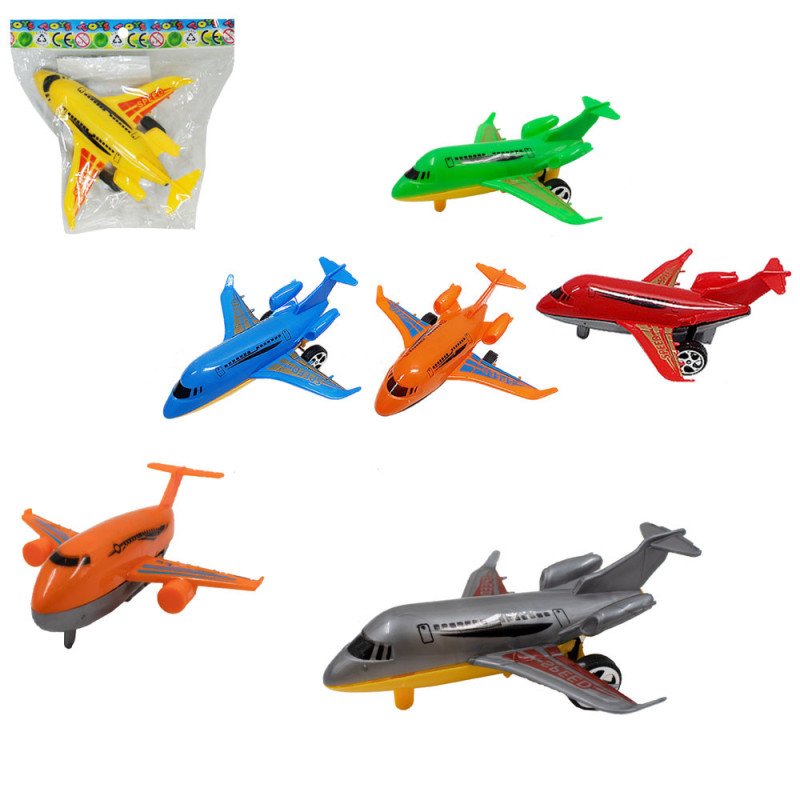 Avião fricção 12,5x10,5x3,5cm color