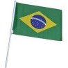 Bandeira Brasil 31X42cm c/haste